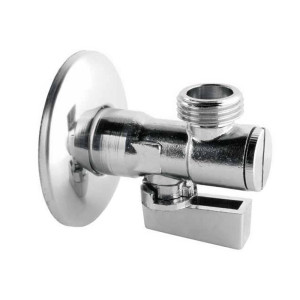 Zawór podłą.kątowy z głowicą ceram. 1/2"x1/2"